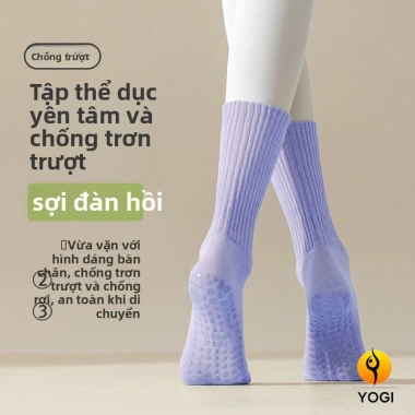 Tất Chống Trơn Trượt Yoga Pilates Đệm Ăn Mềm Thoáng Khí Giá 75.108₫ 3