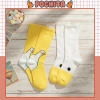 Tất cổ cao họa tiết ngỗng cute màu vàng trắng phong cách Hàn Quốc, chỉ 22.900₫