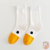 Tất cổ cao họa tiết ngỗng cute màu vàng trắng phong cách Hàn Quốc, chỉ 22.900₫ 10