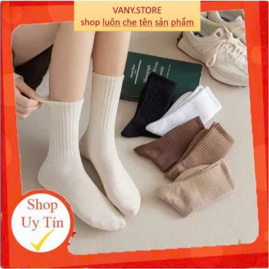 Tất cổ cao nam nữ trơn cotton co giãn thoáng khí MÃ TA43 – Giá chỉ 6.499₫