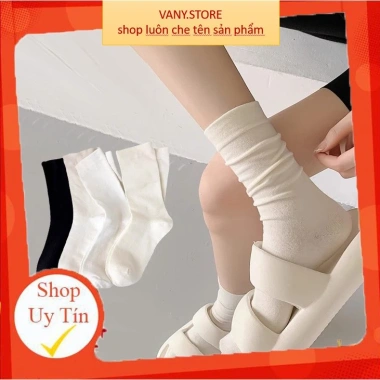Tất cổ cao Nữ cao cấp TA22 - Vải mềm dày thoáng khí, 3 màu, giá chỉ 30.000 VND