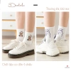 Tất cổ cao nữ cotton, set 5 đôi vớ hoạt hình dễ thương - Giá 46.000đ Cherry Shop 3