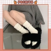 Tất Cổ Cao Nữ, Vớ Lửng Bắp Chân Dệt Kim Cotton Polyester Kẻ Sọc Nhật Bản Hàn Quốc - 25.900₫