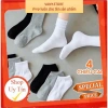 Tất Cotton Cổ Cao Trung Thấp Sọc Đôi Chống Hôi Chân - Mã TA55 Giá 6.000 VND