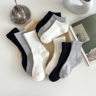 Tất Cotton Cổ Cao Trung Thấp Sọc Đôi Chống Hôi Chân - Mã TA55 Giá 6.000 VND 5