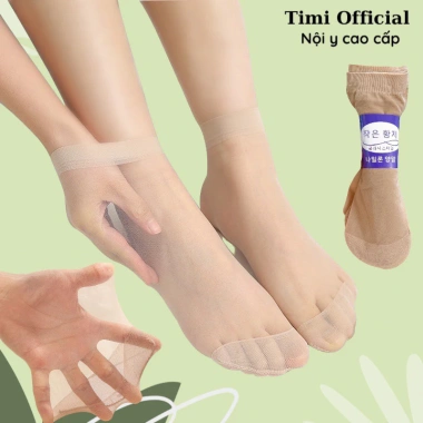 Tất da chân nữ siêu dai mỏng Timi M01 - Vớ cổ ngắn, giá 4.500đ giảm từ 5.400đ