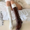 Tất dài bó sát LINGELLF cotton nguyên chất giữ ấm tới đầu gối 57.348₫