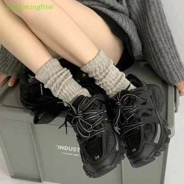Tất dài dệt kim nữ thời trang ngọt ngào, màu trơn, thích hợp boot gothic, vòng tay xù - giảm giá tới 22% 9