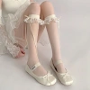 Tất đùi mỏng viền ren nơ dây dài - Lolita Nhật Bản quyến rũ, sang chảnh 26.900₫ 8