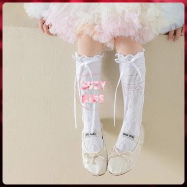 Tất Đùi Ren Bé Gái, Vớ Công Chúa Giày Lolita Siêu Xinh Giá 44k