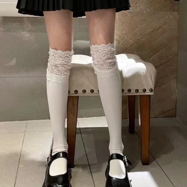 Tất Đùi Ren Lolita Đáng Yêu by.Lisa - Thun Mềm Mịn Kiểu Hàn Quốc, Giá 43.000₫ 3