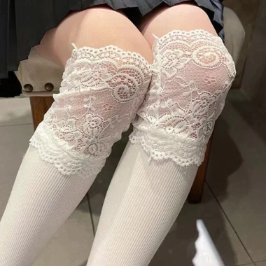 Tất Đùi Ren Lolita Đáng Yêu by.Lisa - Thun Mềm Mịn Kiểu Hàn Quốc, Giá 43.000₫ 4