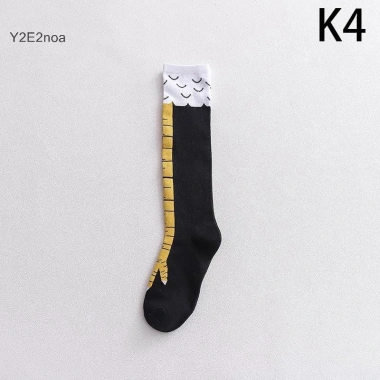 Tất Gà Chân Nữ Dài Đầu Gối Hoạt Hình Ngộ Nghĩnh Cotton 3D In Móng Vuốt HOT 10