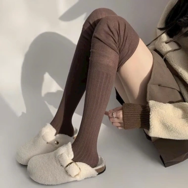 Tất gân cổ cao dài qua gối cotton 4 chiều co giãn, mềm mịn thoáng khí - chỉ 60.000₫