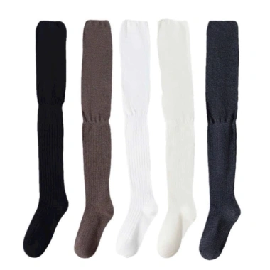 Tất gân cổ cao dài qua gối cotton 4 chiều co giãn, mềm mịn thoáng khí - chỉ 60.000₫