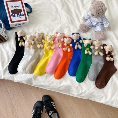 Tất gấu cotton co giãn G.Lady Store loại 1 - Siêu mềm, giảm còn 60k, ship hoả tốc