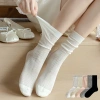 Tất Gothic Mỏng Rỗng Ra Rời Nữ Thả - Cotton Màu Trơn Thoáng Khí Giá 22.113₫