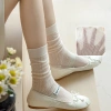 Tất Gothic Mỏng Rỗng Ra Rời Nữ Thả - Cotton Màu Trơn Thoáng Khí Giá 22.113₫ 2