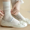 Tất Gothic Mỏng Rỗng Ra Rời Nữ Thả - Cotton Màu Trơn Thoáng Khí Giá 22.113₫ 5