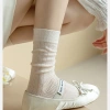 Tất Gothic Mỏng Rỗng Ra Rời Nữ Thả - Cotton Màu Trơn Thoáng Khí Giá 22.113₫ 7