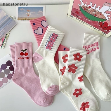 Tất hoa hồng nữ thời trang Harajuku - Vớ cotton ngọt ngào, giản dị, giá 42.768₫ Tất hoa hồng nữ thời trang Harajuku - Vớ cotton ngọt ngào, giản dị, giá 42.768₫