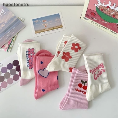 Tất hoa hồng nữ thời trang Harajuku - Vớ cotton ngọt ngào, giản dị, giá 42.768₫ 6 Tất hoa hồng nữ thời trang Harajuku - Vớ cotton ngọt ngào, giản dị, giá 42.768₫ 6