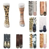Tất in hình động vật LISHUANG, da báo polyester Harajuku, tất ống giữa mới lạ, chỉ 43.632₫ 6