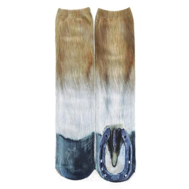 Tất in hình động vật LISHUANG, da báo polyester Harajuku, tất ống giữa mới lạ, chỉ 43.632₫ 10