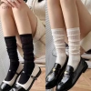 Tất lụa màu trơn mỏng mát mùa xuân hè, thiết kế JK Nhật Bản nữ - Giá chỉ 39.000₫