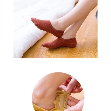 Tất lười cổ ngắn cotton thuyền nữ chống trượt - Giá ưu đãi 10.000 đồng