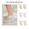 Tất lưới hè bé gái xinh xắn, dễ thương nhún bèo - 1 đôi Unibaby chỉ 30.000₫