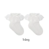 Tất lưới hè bé gái xinh xắn, dễ thương nhún bèo - 1 đôi Unibaby chỉ 30.000₫ 10