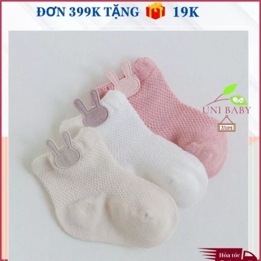Tất lưới Nemo baby Set 3 đôi cho bé 0-5 tuổi - Đồ sơ sinh mềm mại, giá ưu đãi 80.001₫ Uni Baby