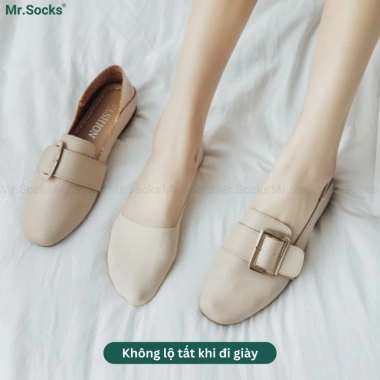 Tất lười nữ đi giày búp bê Mr.Socks cotton mềm mát, đệm cao su chống tuột gót - Giá 26.500₫ 6