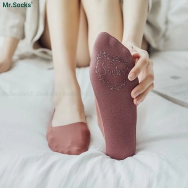 Tất lười nữ đi giày búp bê Mr.Socks cotton mềm mát, đệm cao su chống tuột gót - Giá 26.500₫ 7