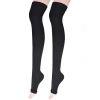 Tất nén ngón hở Unisex Nylon thể thao tới đầu gối - Giảm đau cơ, tăng tuần hoàn máu, cỡ lớn 9