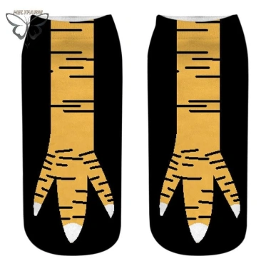 Tất Ngắn 3D In Hình Gà Vuốt - Mềm Mại, Thoải Mái, Halloween Cosplay - 50.220₫