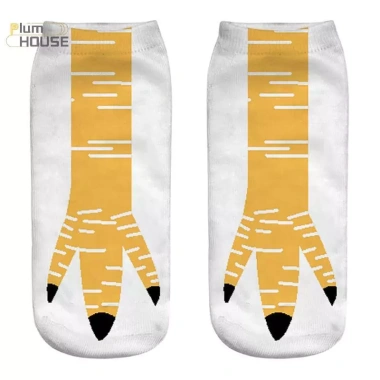 Tất Ngắn Unisex 3D Gà Vuốt Mềm Mại - Halloween Cosplay - PlumHouse
