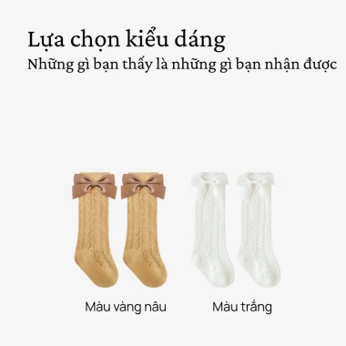 Tất nơ dài cổ cao Nemo cho bé gái 0-5 tuổi - Kiểu công chúa Hàn Quốc, giá 50.031 VND 3 Tất nơ dài cổ cao Nemo cho bé gái 0-5 tuổi - Kiểu công chúa Hàn Quốc, giá 50.031 VND 3