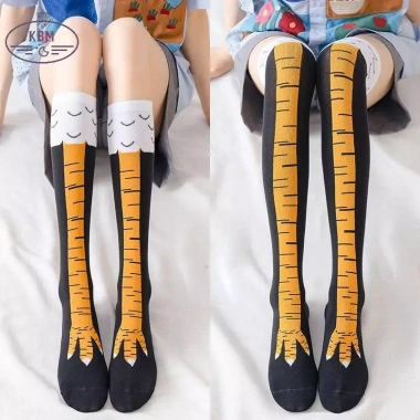 Tất nữ cao đến đầu gối cotton họa tiết gà chân 3D vuốt ngộ nghĩnh FSSG - Giá 57.240đ 3