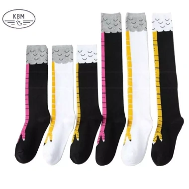 Tất nữ cao đến đầu gối cotton họa tiết gà chân 3D vuốt ngộ nghĩnh FSSG - Giá 57.240đ 5