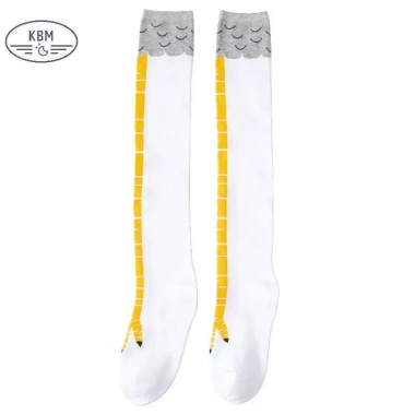Tất nữ cao đến đầu gối cotton họa tiết gà chân 3D vuốt ngộ nghĩnh FSSG - Giá 57.240đ 8