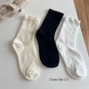 Tất nữ cổ cao Ladi OFFICIAL STORE cotton 3 màu Đen Trắng Kem, giá 7.990₫ 5