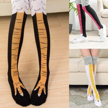 Tất Nữ Dài Chân Gà Hoạt Hình 3D Cotton – Vớ Móng Vuốt Đùi Cao Giá 39.900₫ 3