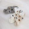 Tất Nữ Dễ Thương Kitty Thuyền Mùa Hè Mỏng Chống Trơn Trượt Đen Trắng - Giá 74.520₫ 9