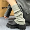 Tất ống chân dệt kim đen trắng giữ ấm mùa đông phong cách Y2K Jengiang Lolita Nhật Bản – chỉ 30.000₫ 3