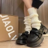 Tất ống chân dệt kim đen trắng giữ ấm mùa đông phong cách Y2K Jengiang Lolita Nhật Bản – chỉ 30.000₫ 8