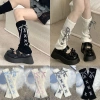 Tất ống cột nơ Y2K phong cách Lolita dệt kim - Giá ưu đãi 59.000đ