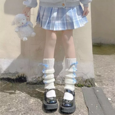 Tất ống cột nơ Y2K phong cách Lolita dệt kim - Giá ưu đãi 59.000đ 5 Tất ống cột nơ Y2K phong cách Lolita dệt kim - Giá ưu đãi 59.000đ 5