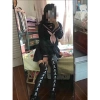 Tất qua đùi gối Halloween, Vớ dài đầu lâu dơi mạng nhện – Gothic Punk Nhật Bản, giá 35.000đ 8